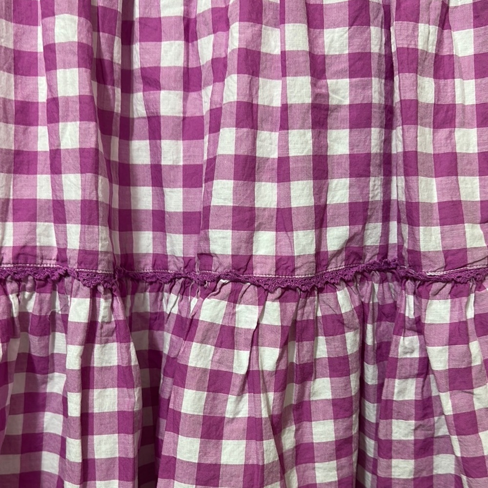 Janie and Jack Purple White Tiered Casual Sundress - Picture 4 of 10